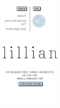 Mobile Screenshot of lillianwinery.com