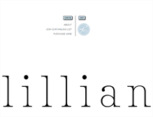 Tablet Screenshot of lillianwinery.com